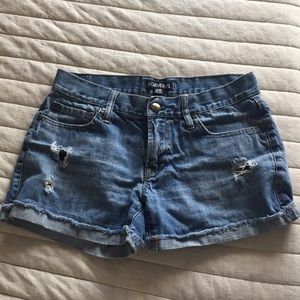 Denim shorts
